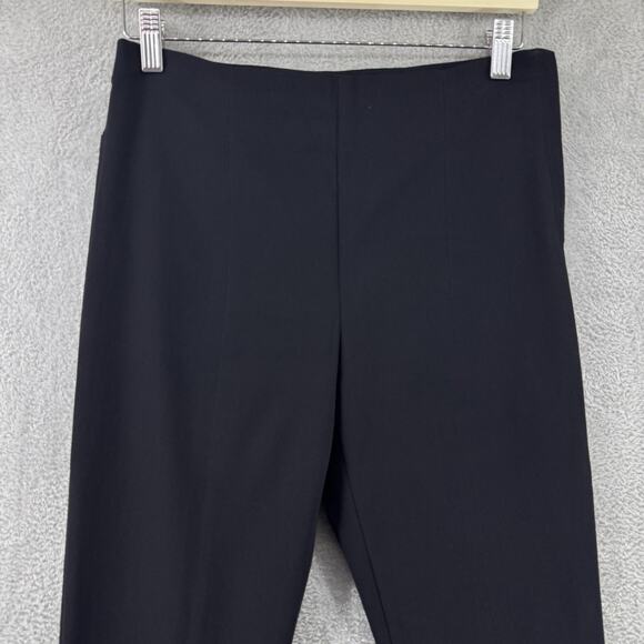 MM LAFLEUR Pants Womens 8 Black Ponte Pull On High Rise Straight Leg Preppy - Picture 3 of 15